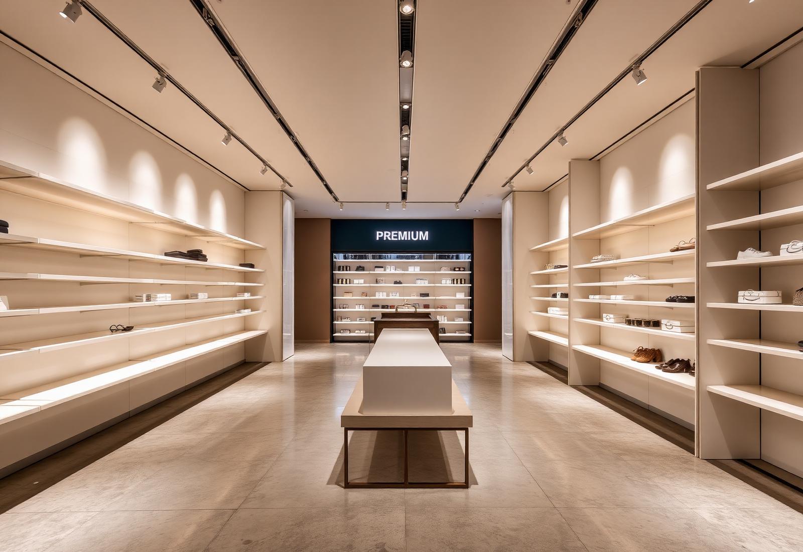 Interior of a premium branded retail flagship
